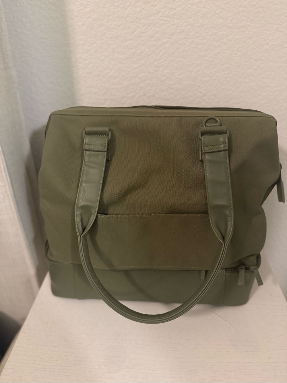 BEIS  mini weekender in olive with beis toiletry bag - Picture 2 of 10
